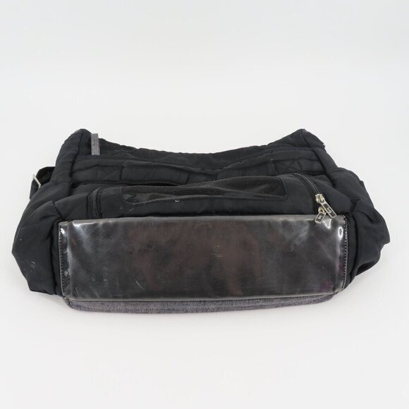 LUG Hula Hoop Black Gray Carry All Messenger Diaper Bag Stroller Straps Pockets - Picture 13 of 15